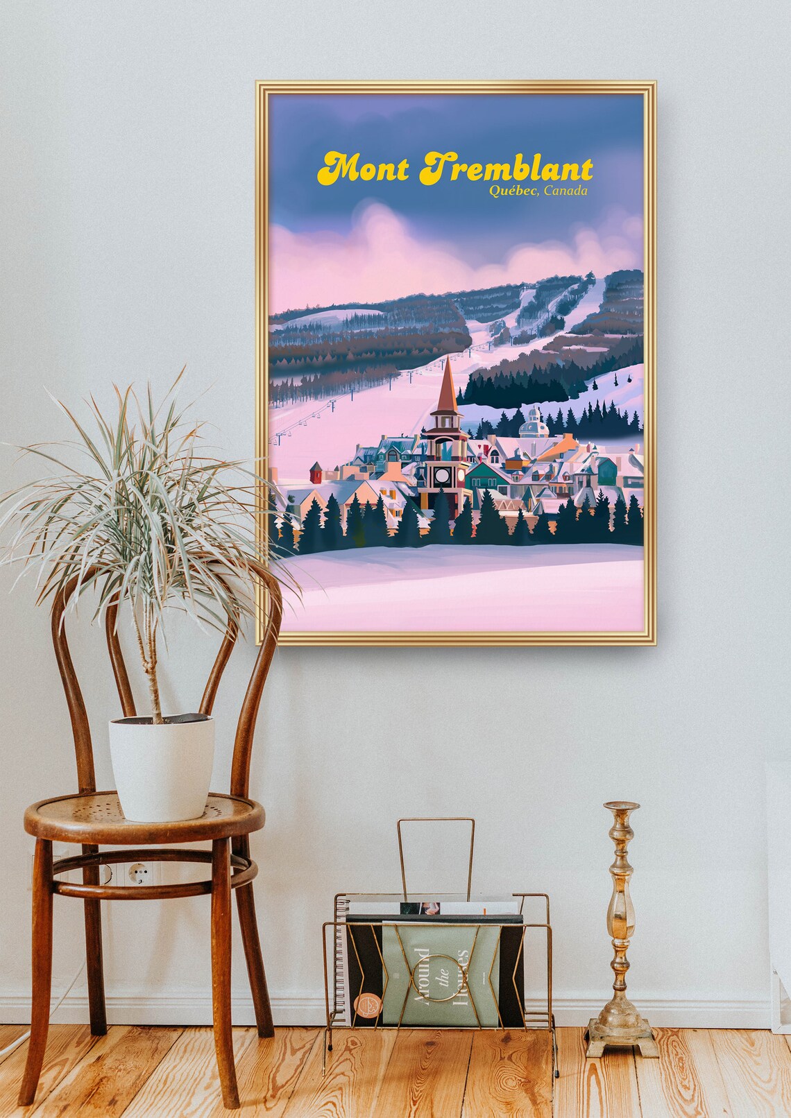 Mont Tremblant Vintage Ski Travel Poster - Image 2