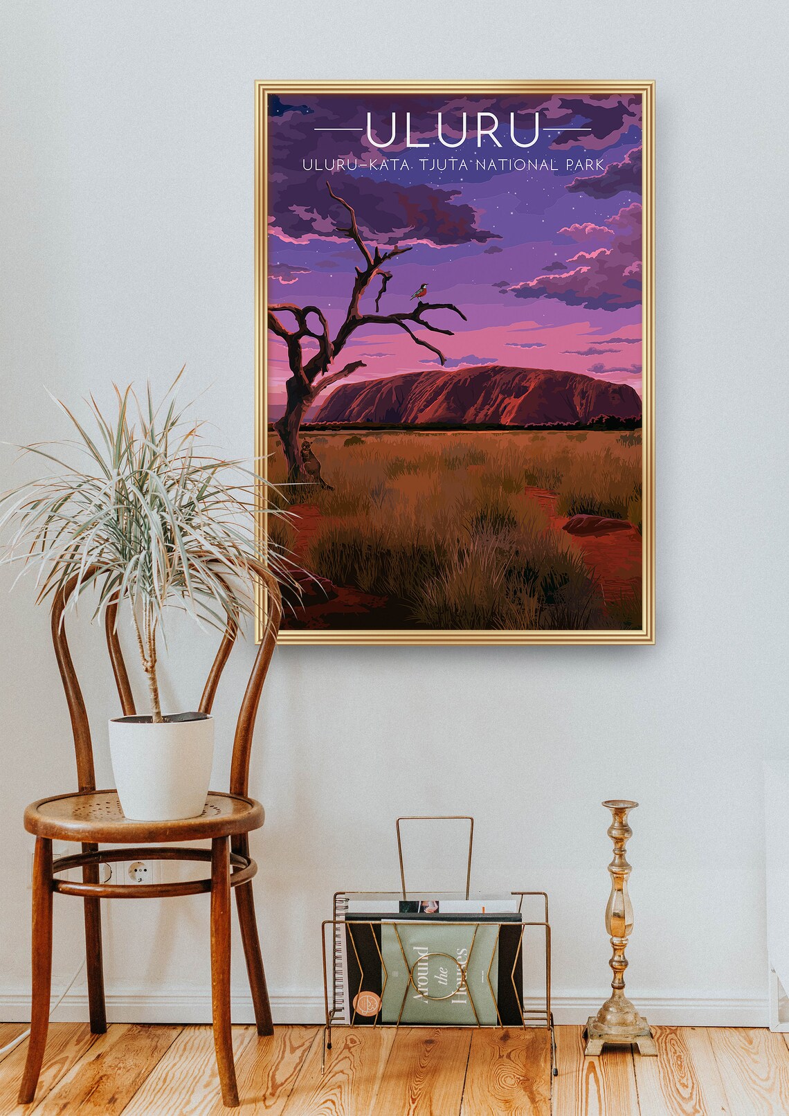 Uluru Australia Travel Poster, National Park Art Print - Image 2