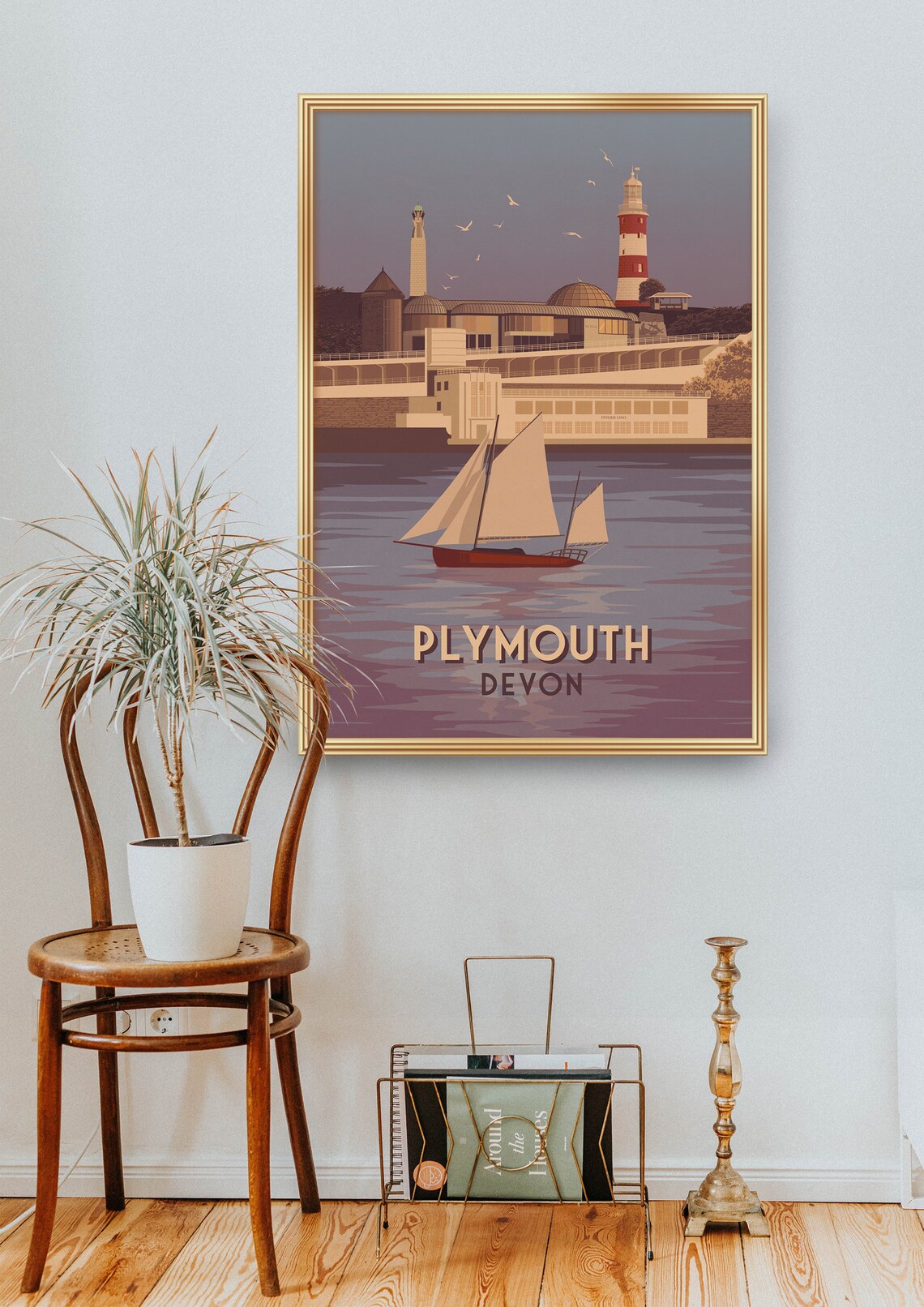 Plymouth Vintage Travel Poster, Devon Seaside Print - Image 2