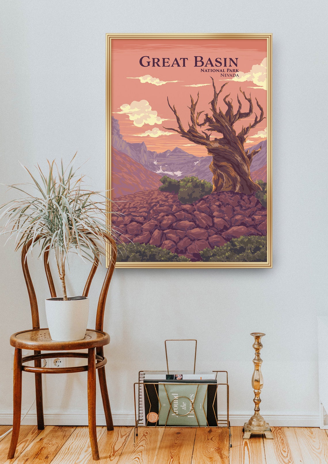 Great Basin Bristlecone Pine Sunset Nevada National Park Poster - Image 2