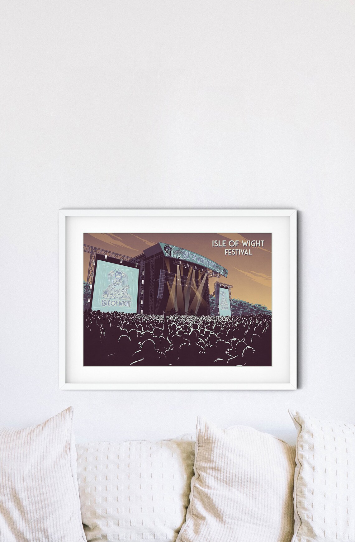 Isle Of Wight Festival Vintage Travel Poster - Image 4