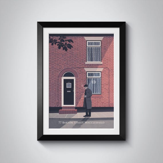 77 Barton Street Macclesfield Travel Poster, Music History