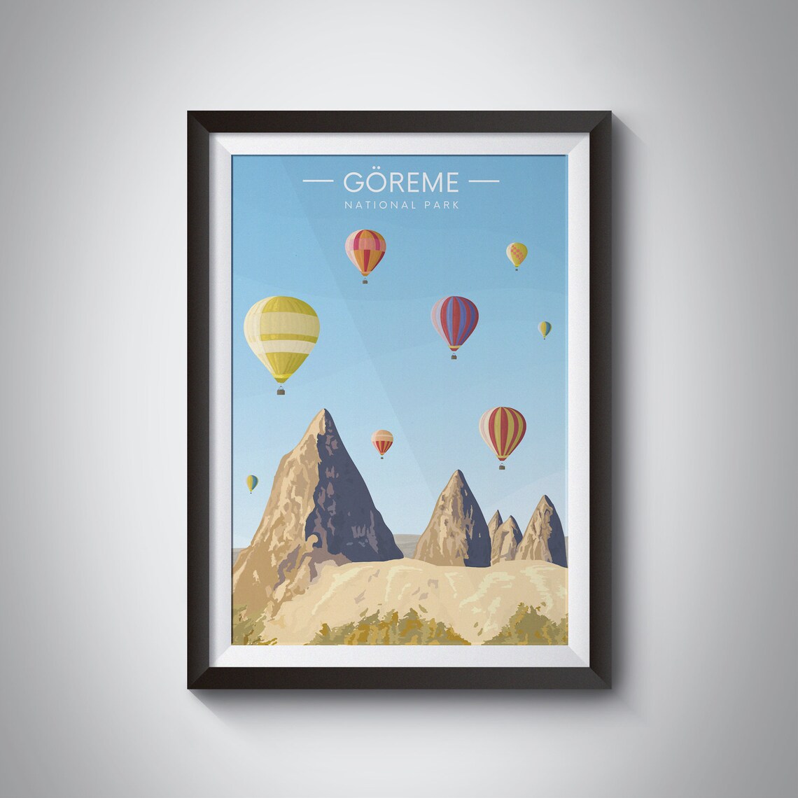 Goreme National Park Turkey Travel Poster