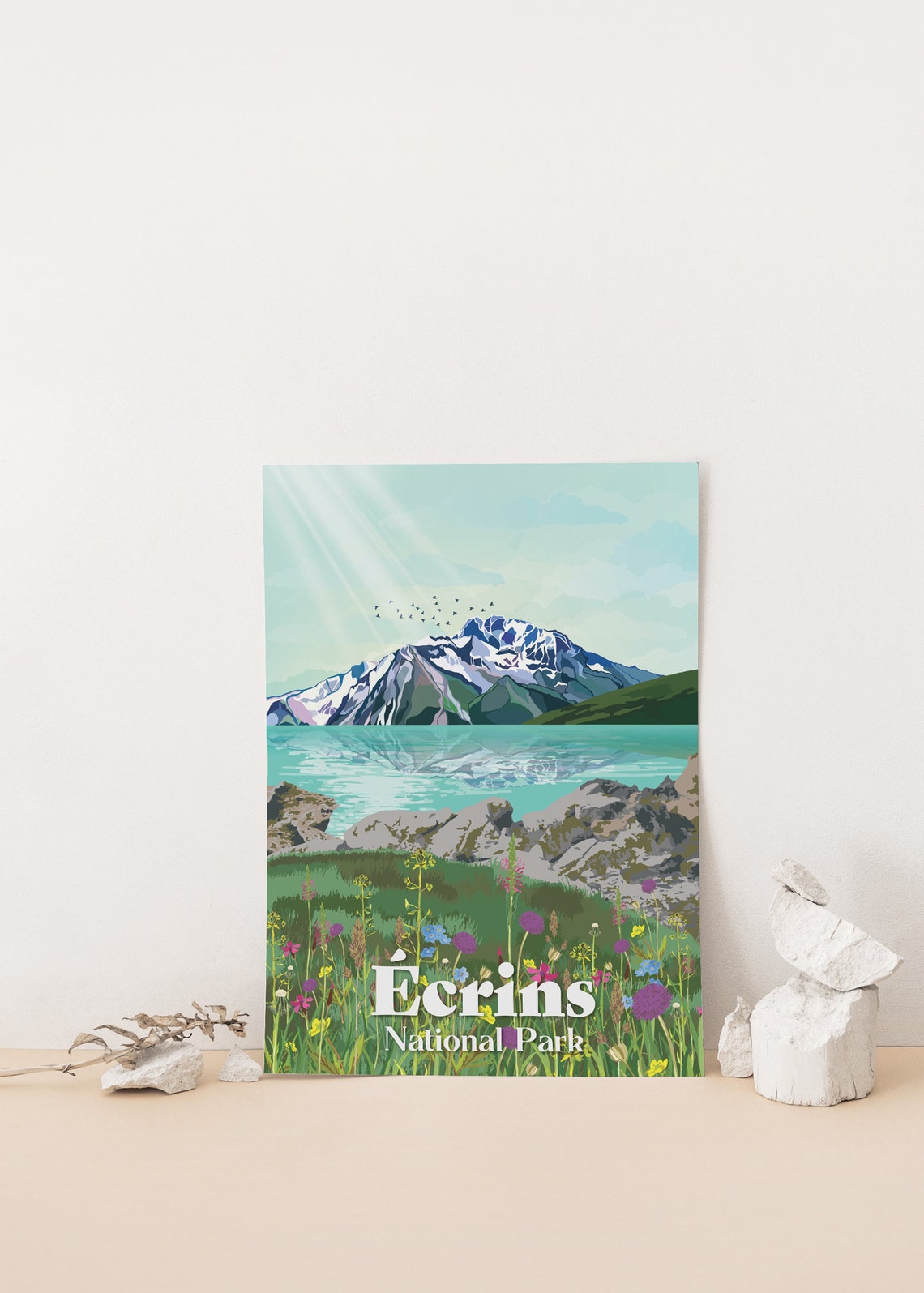 Ecrins National Park Poster France Travel Print Southern French Alps Dauphin Alps Europe Wall Art Gift Mountains Isre Hautes Alpes - Image 4