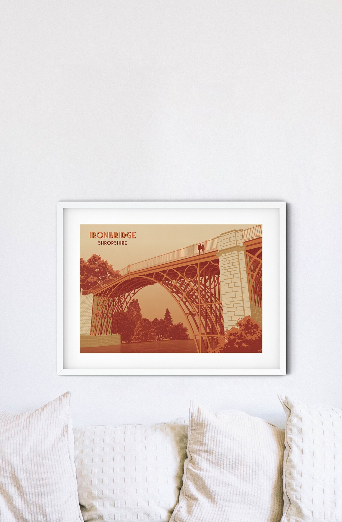 Ironbridge Vintage Travel Poster, Shropshire Art Print - Image 2