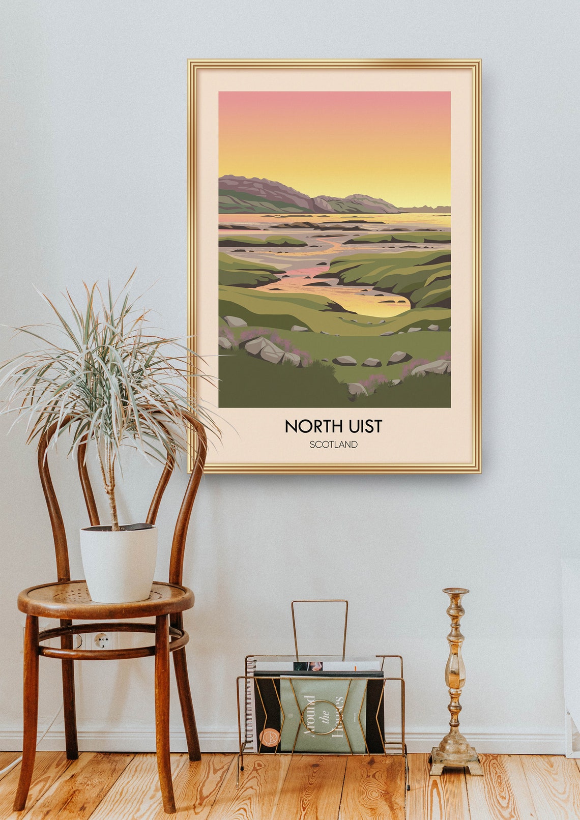 North Uist Island Scotland Sunset Marshland Outer Hebrides Poster - Image 2