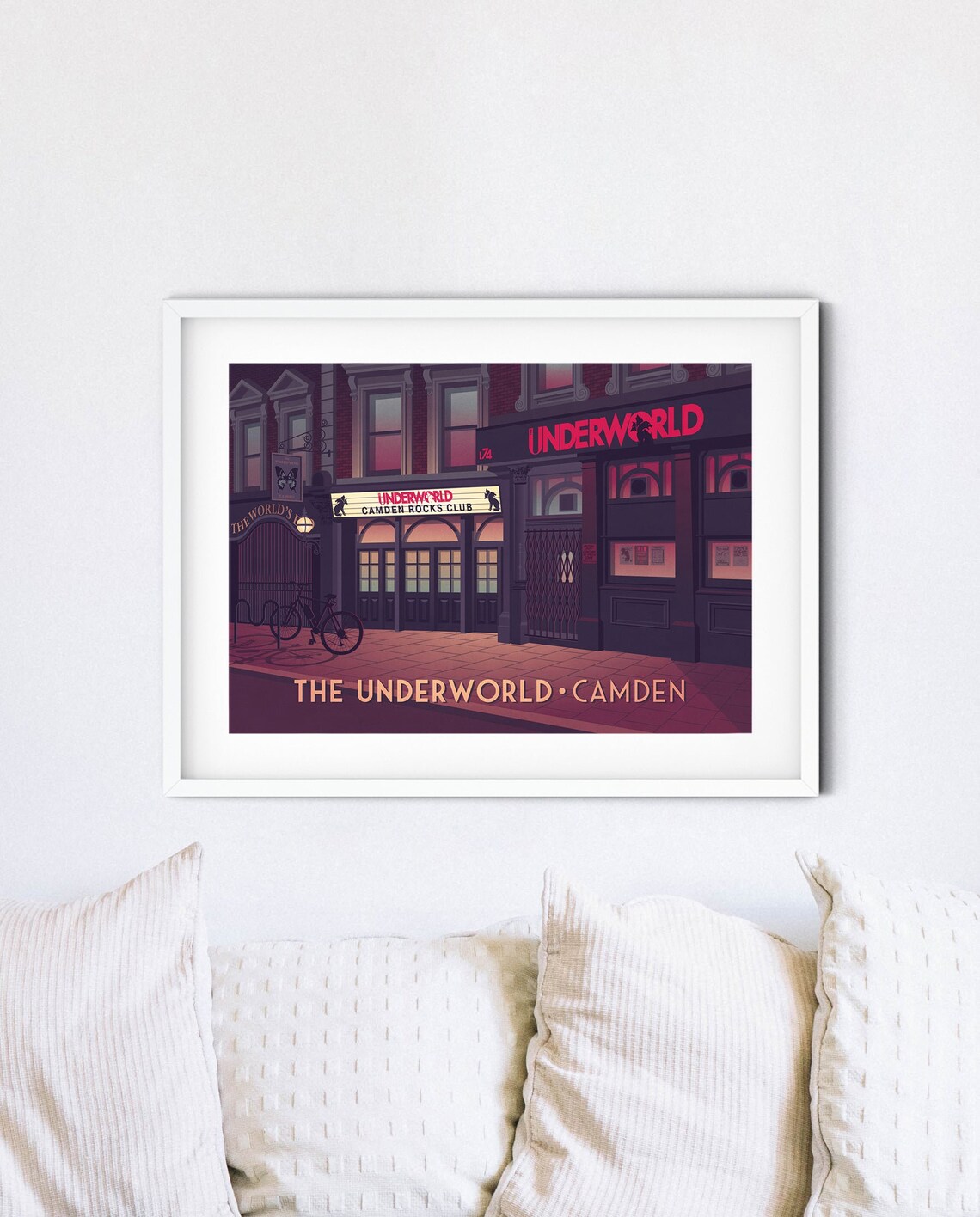 Underworld Camden Vintage Travel Poster, North London - Image 4