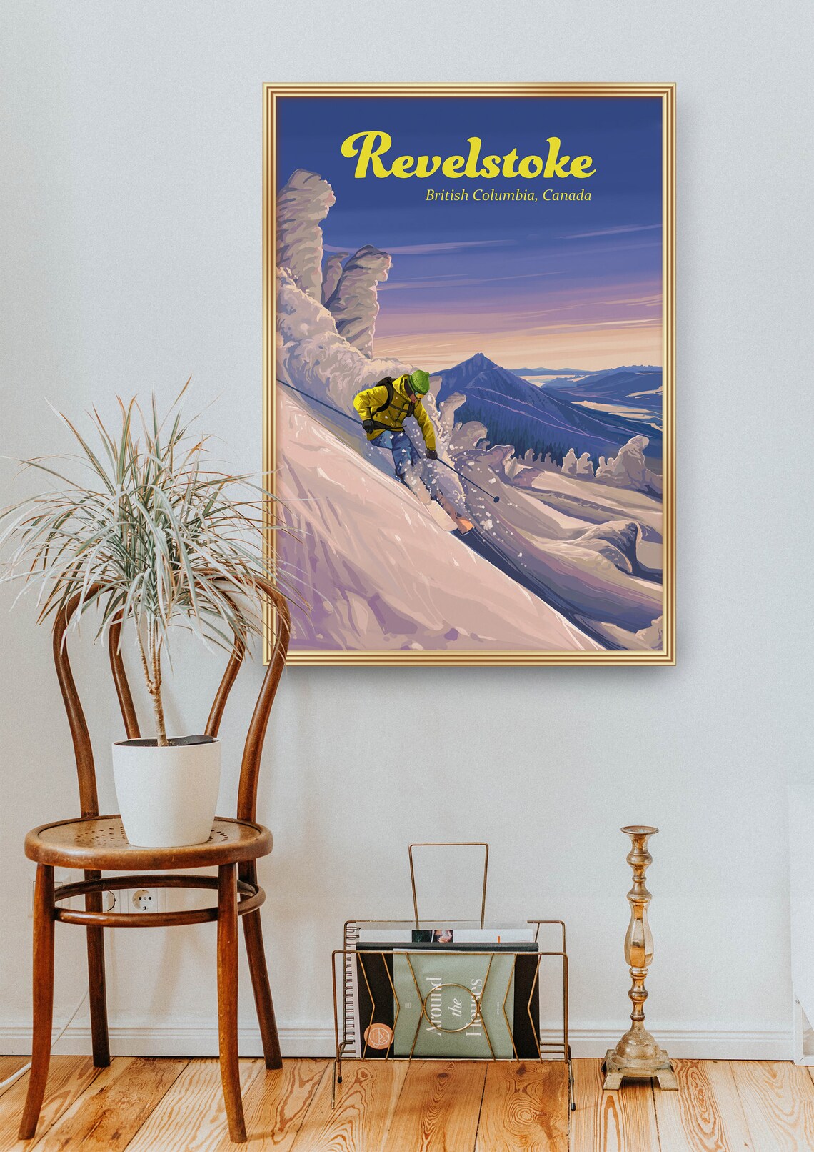 Revelstoke Ski Resort Vintage Travel Poster - Image 2