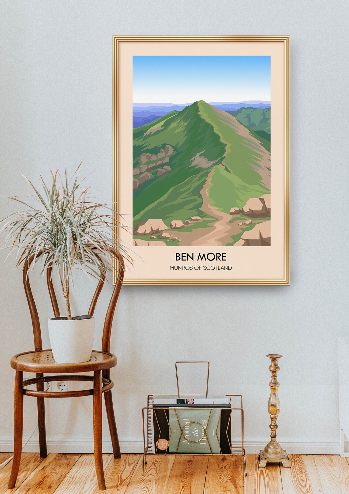 Ben More Vintage Travel Poster, Scottish Highlands - Image 2