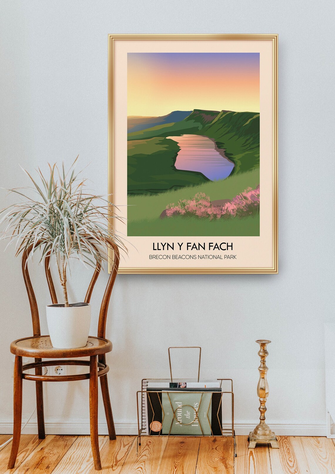 Llyn Y Fan Fach Travel Poster, Brecon Beacons Wales - Image 2