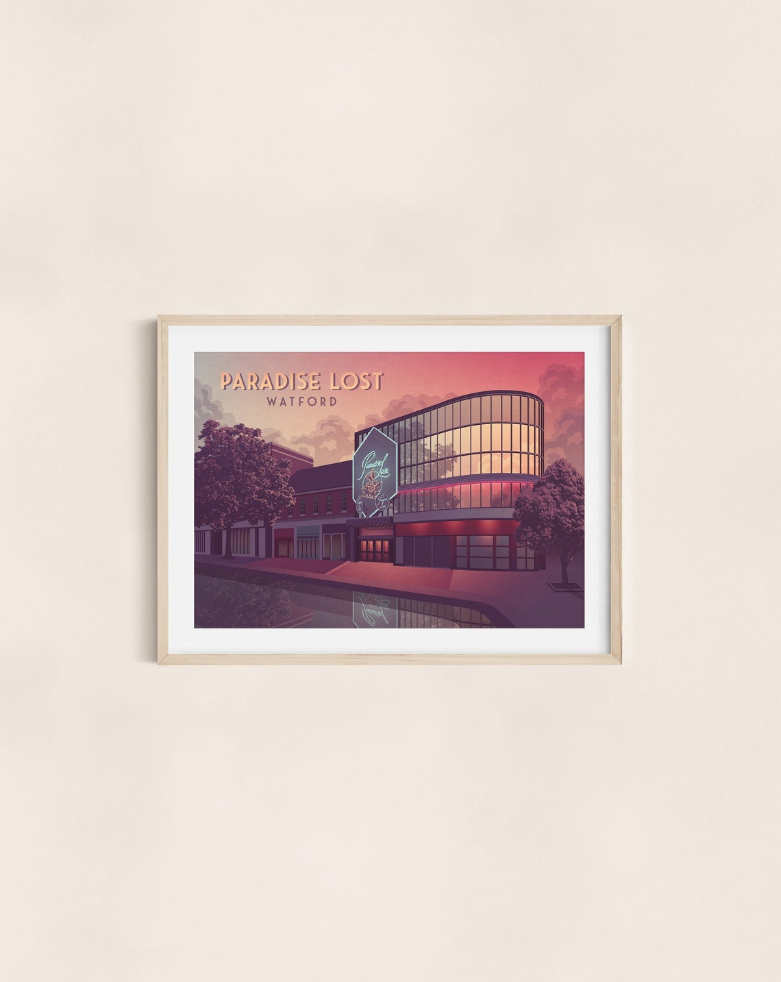 Paradise Lost Nightclub Watford Poster Clubbing Destiny Kudos London Vintage Travel Print Baileys Top Rank Retro Artwork Framed Art - Image 3