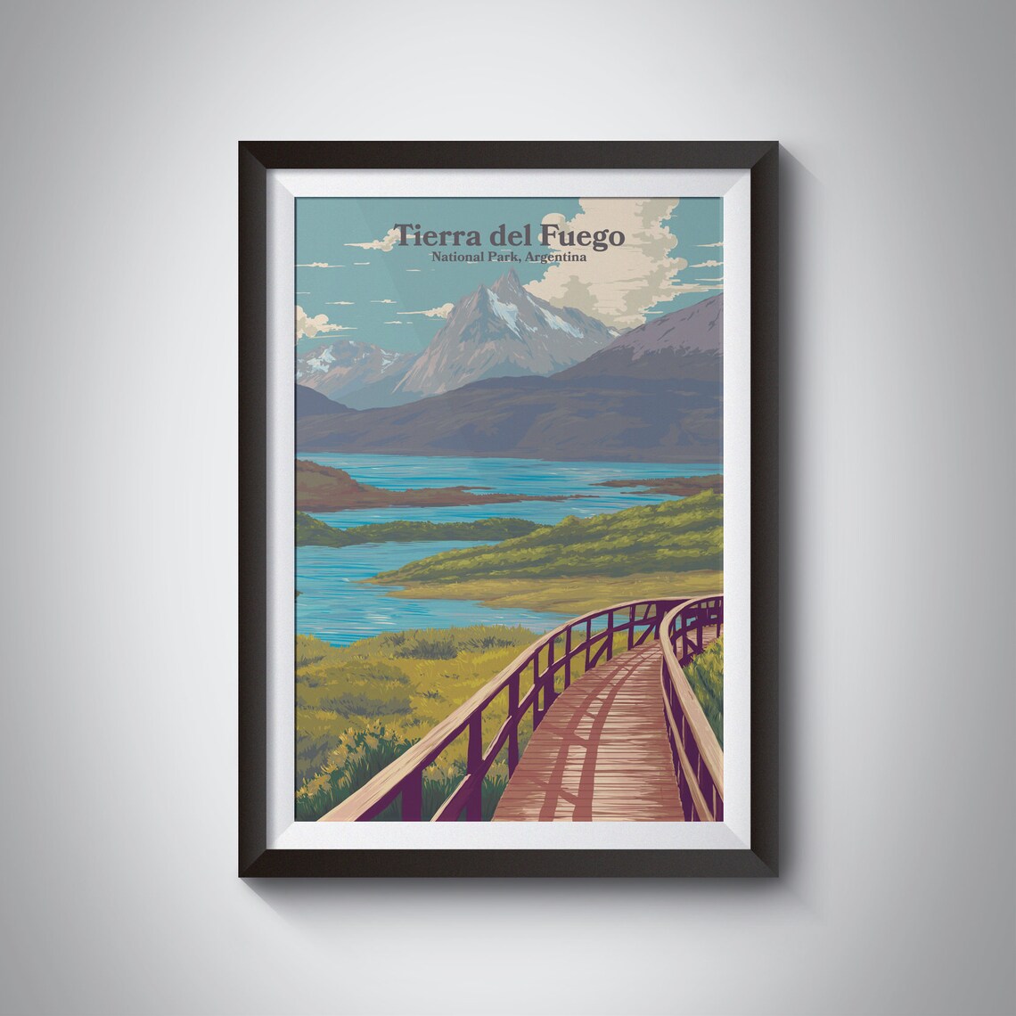 Tierra Del Fuego National Park Travel Poster
