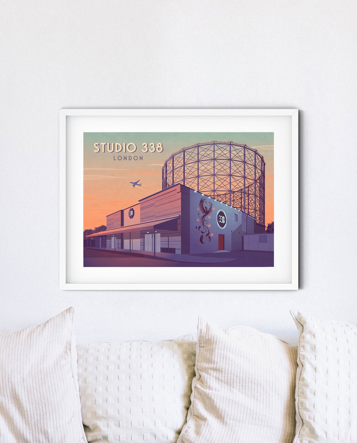 Studio 338 London Nightclub Gasholder Retro Venue Travel Poster - Image 4