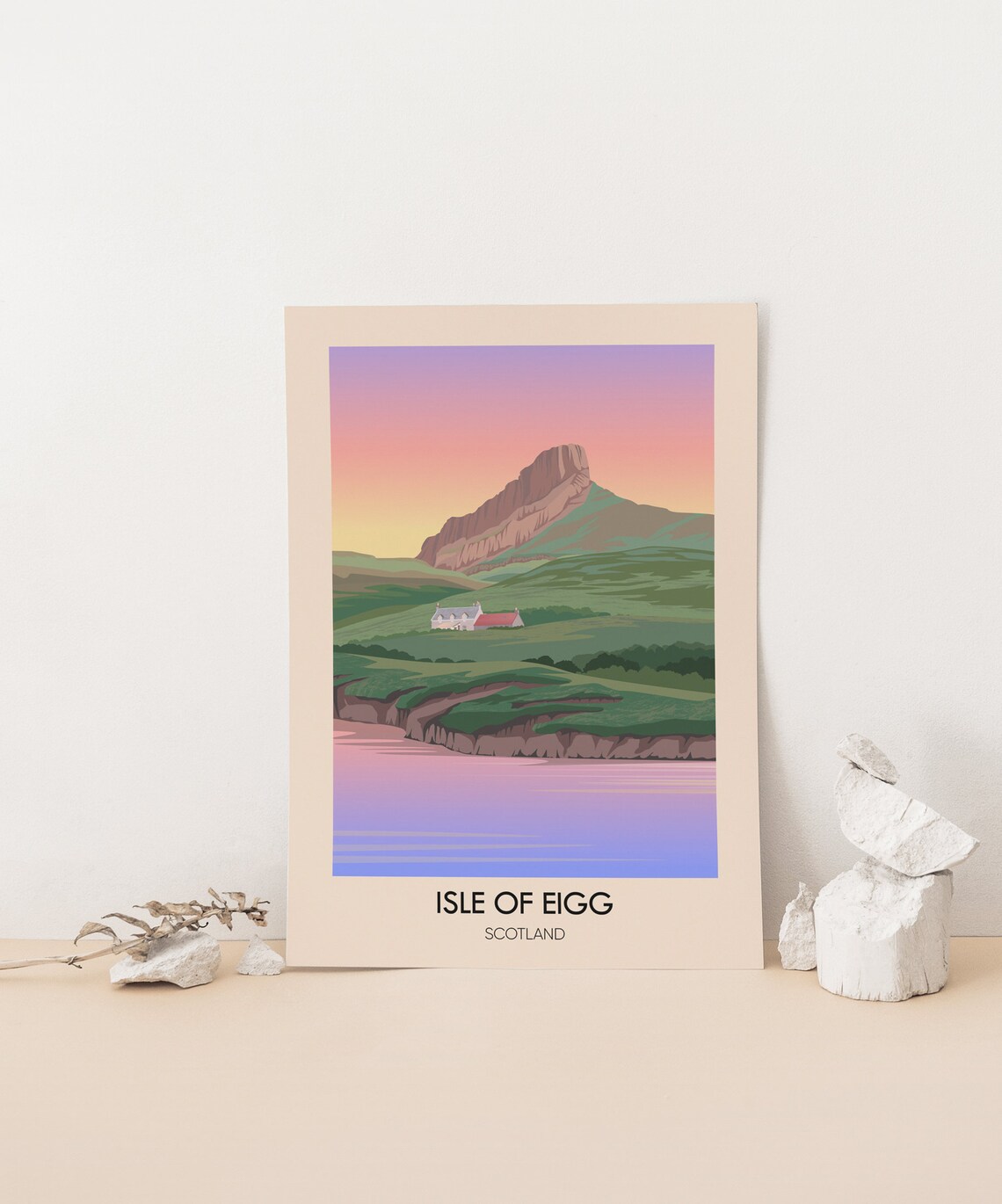 Isle Of Eigg Vintage Travel Poster, Scotland - Image 4
