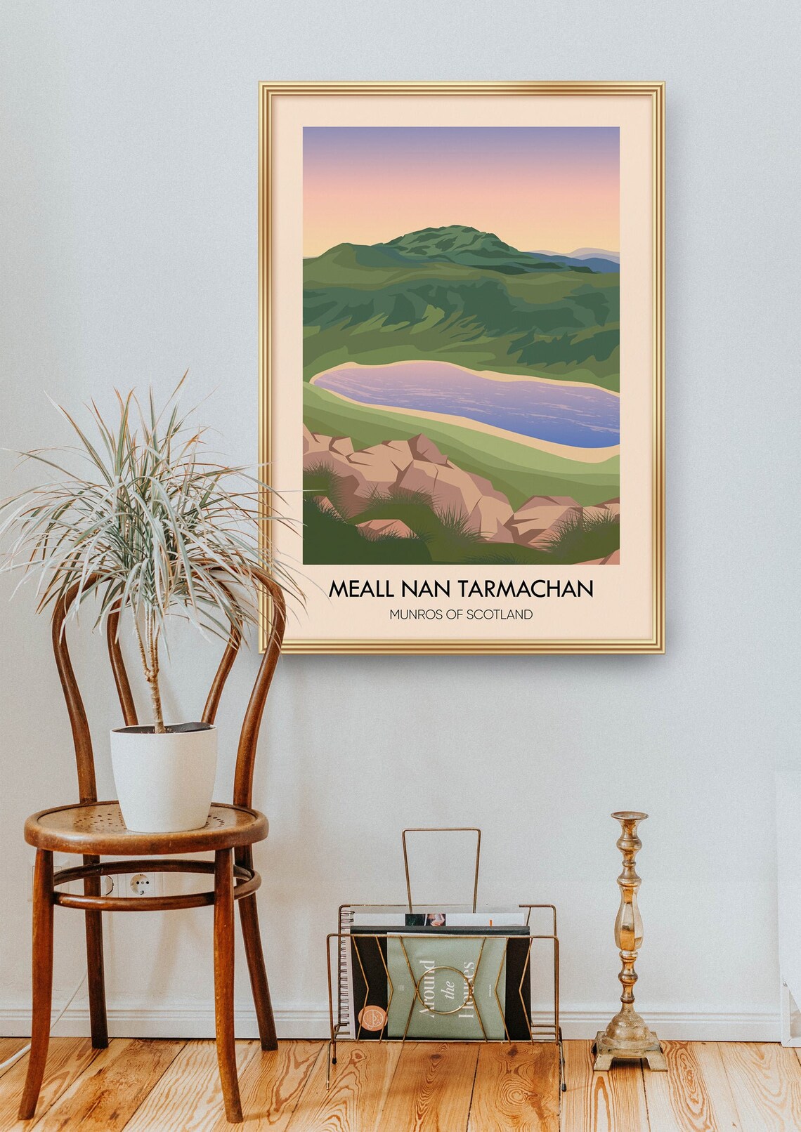 Meall Nan Tarmachan Munros Of Scotland Travel Poster Scottish Highlands Ben Lawers Hiking Mountain Climbing Munro Bagging Art Print - Image 2