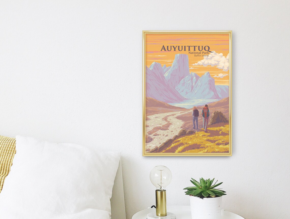Auyuittuq National Park Vintage Travel Poster - Image 3