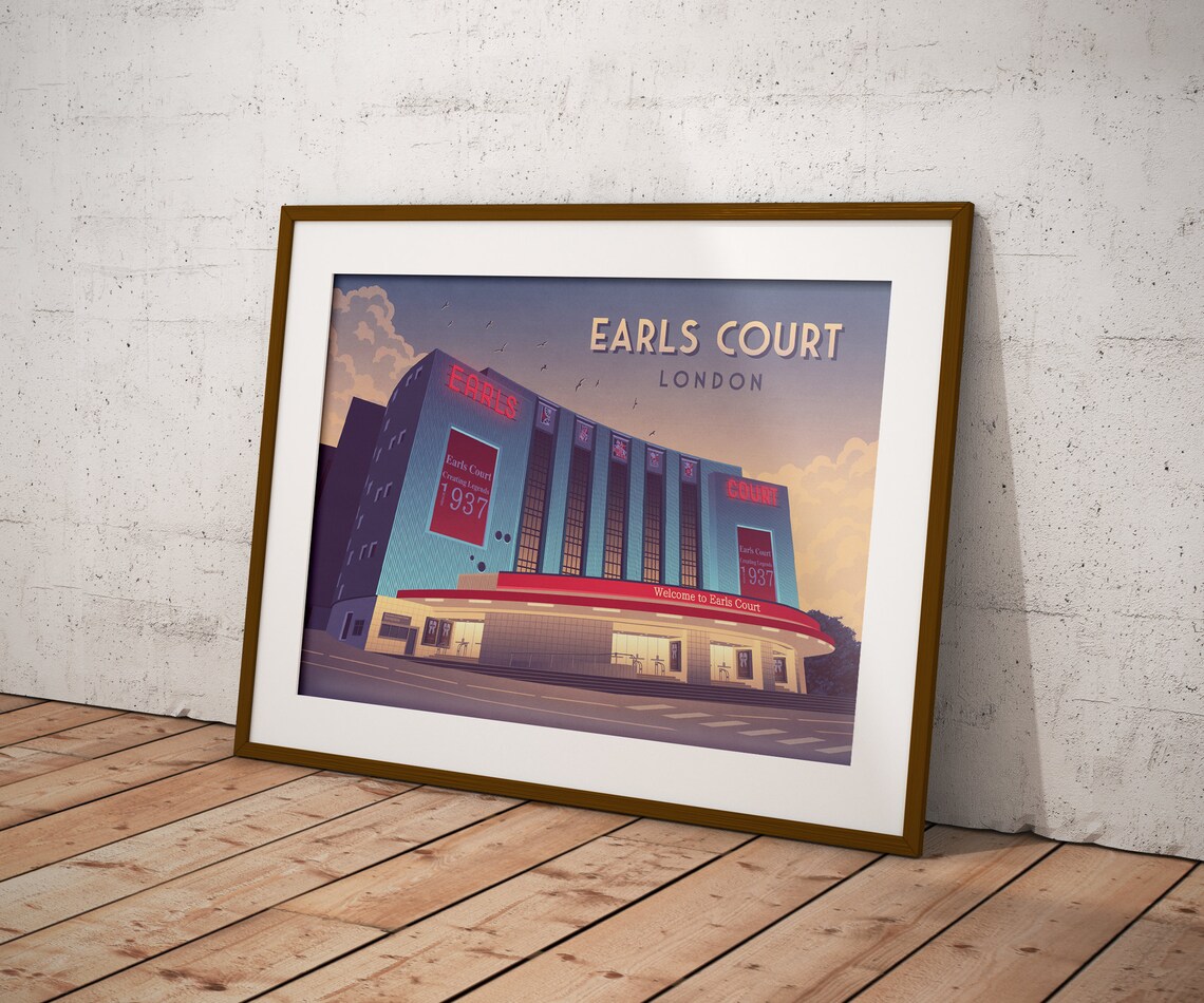 Earls Court London Travel Poster, Exhibition Centre - Image 3