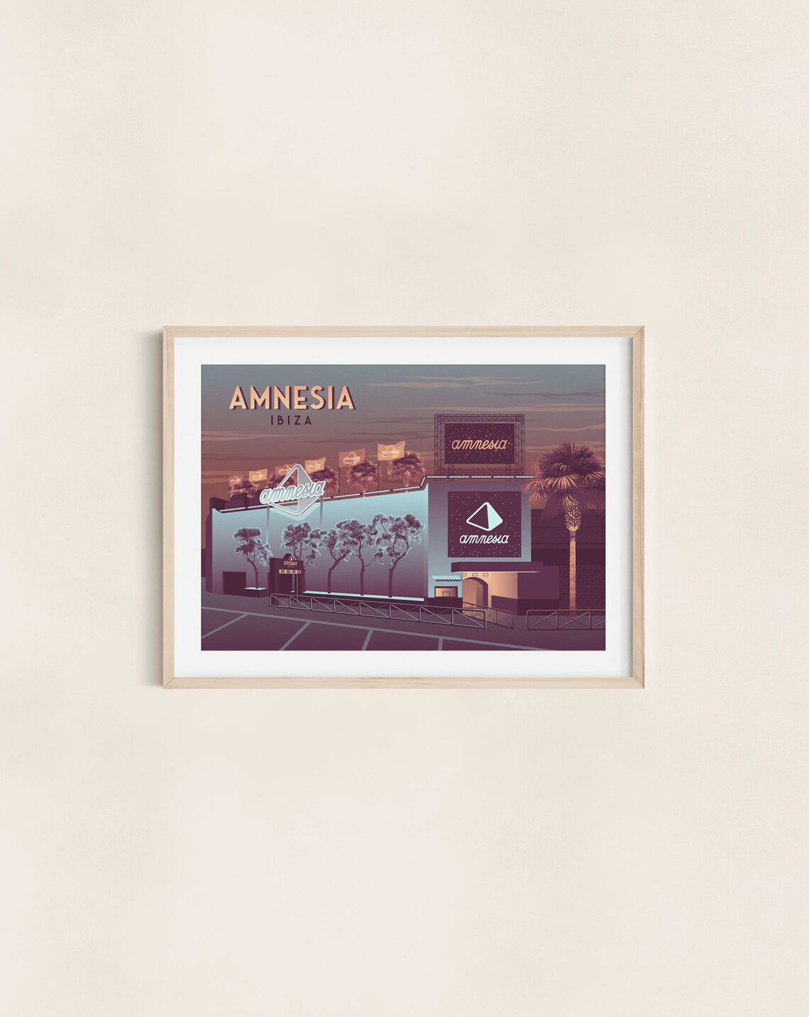 Amnesia Nightclub Ibiza Spain Vintage Travel Poster - Image 3