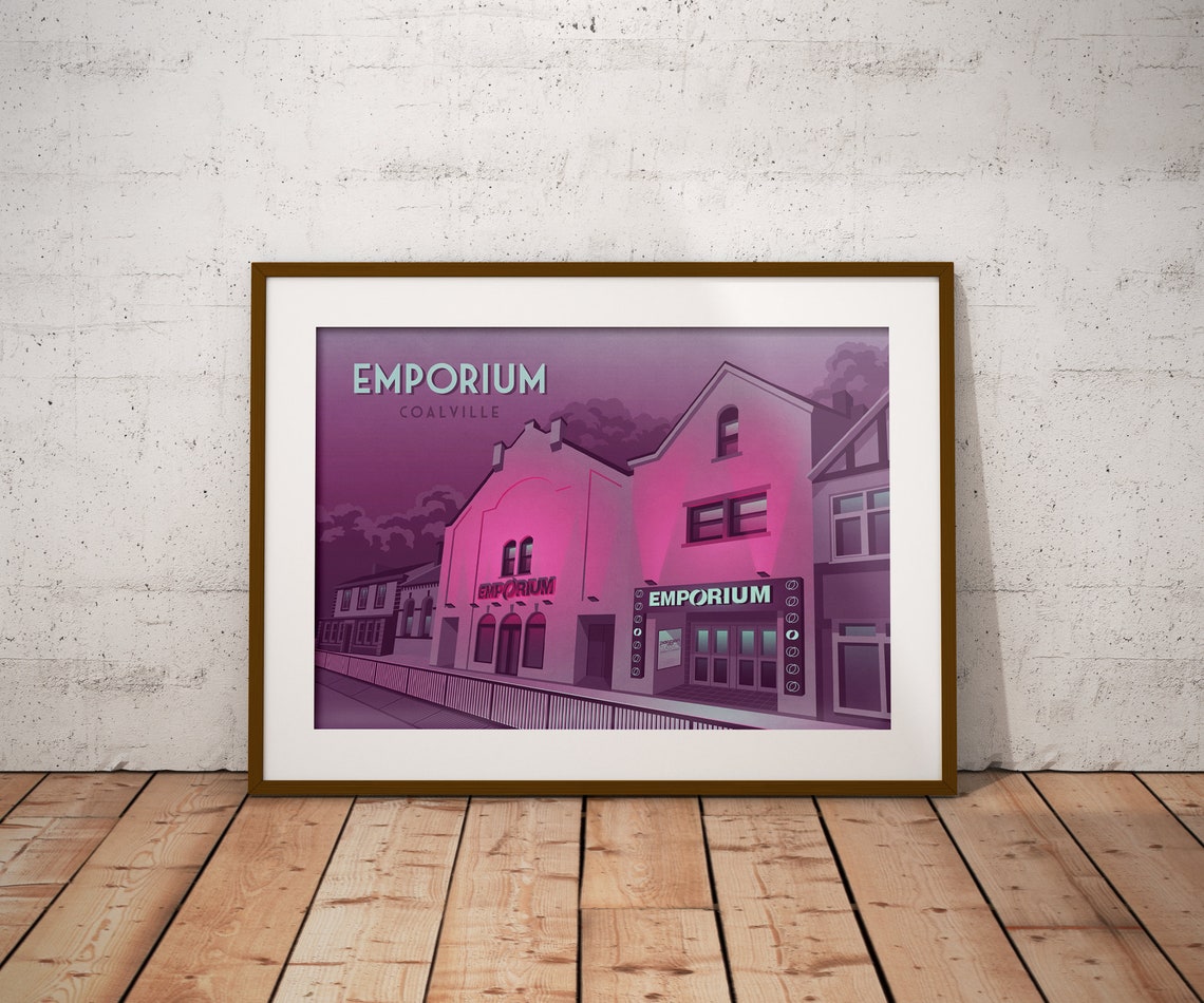 Emporium Coalville Nightclub Poster Leicester Trance Music Passion Storm Music Venue Print Architecture Print Rave Culture 90s - Image 4