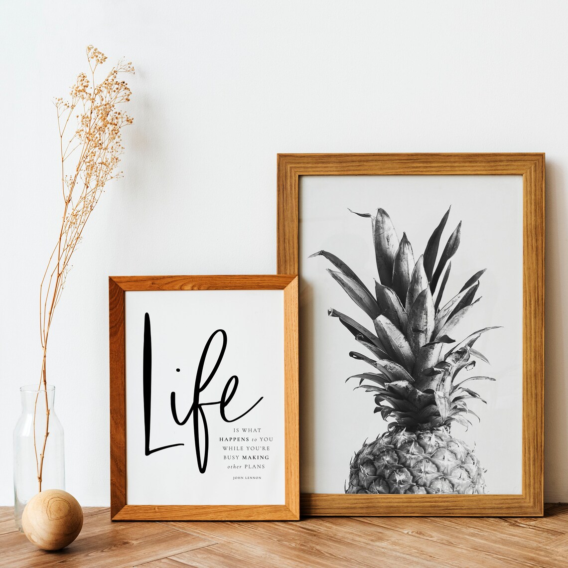 Pineapple Kitchen Retro Tropical Fruit Art Print - Image 2