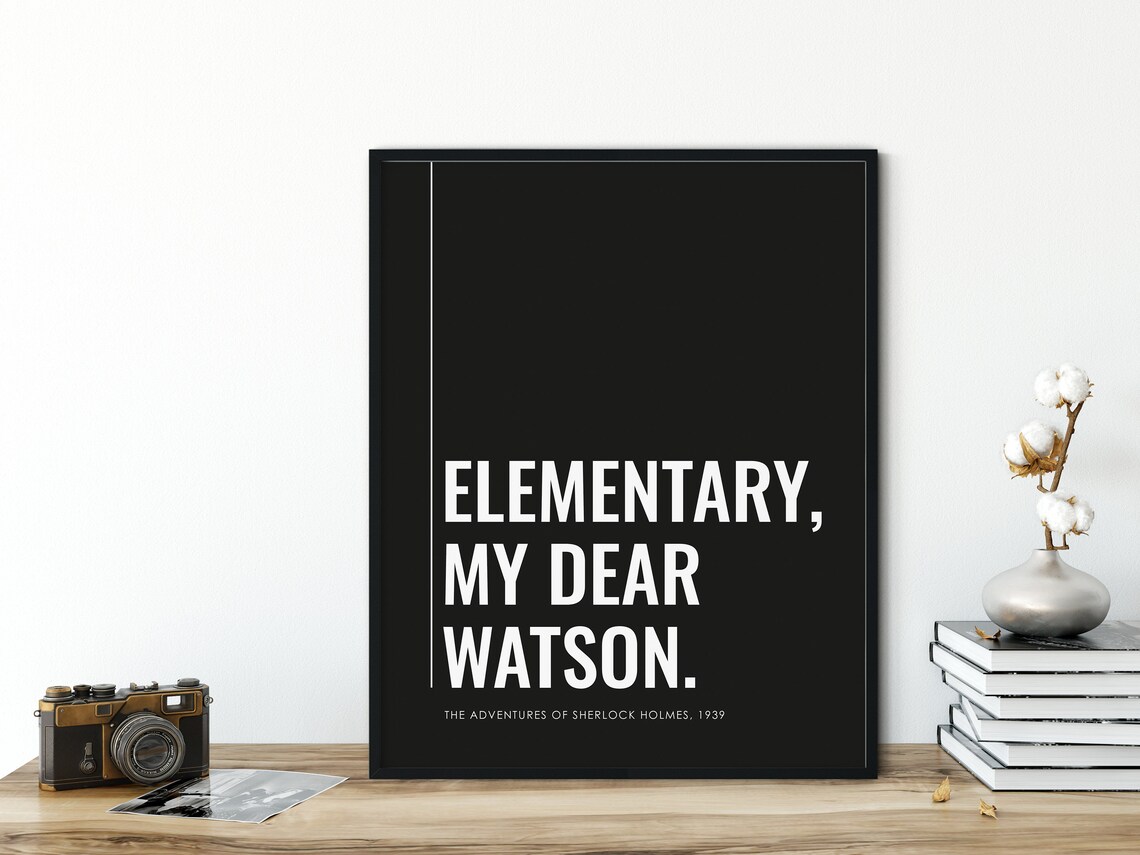 Sherlock Holmes, Elementary My Dear Watson Poster - Image 3