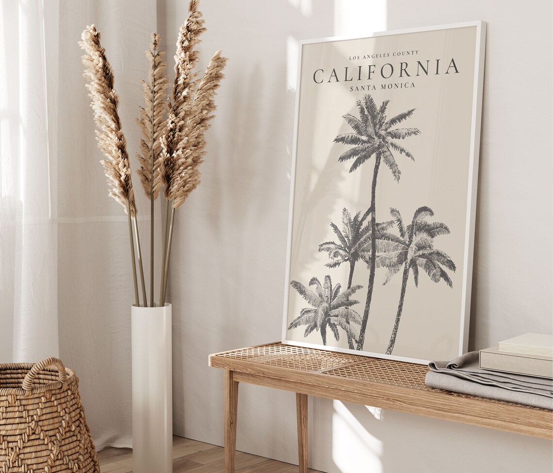 California Beach, Los Angeles Santa Monica Art Print - Image 2