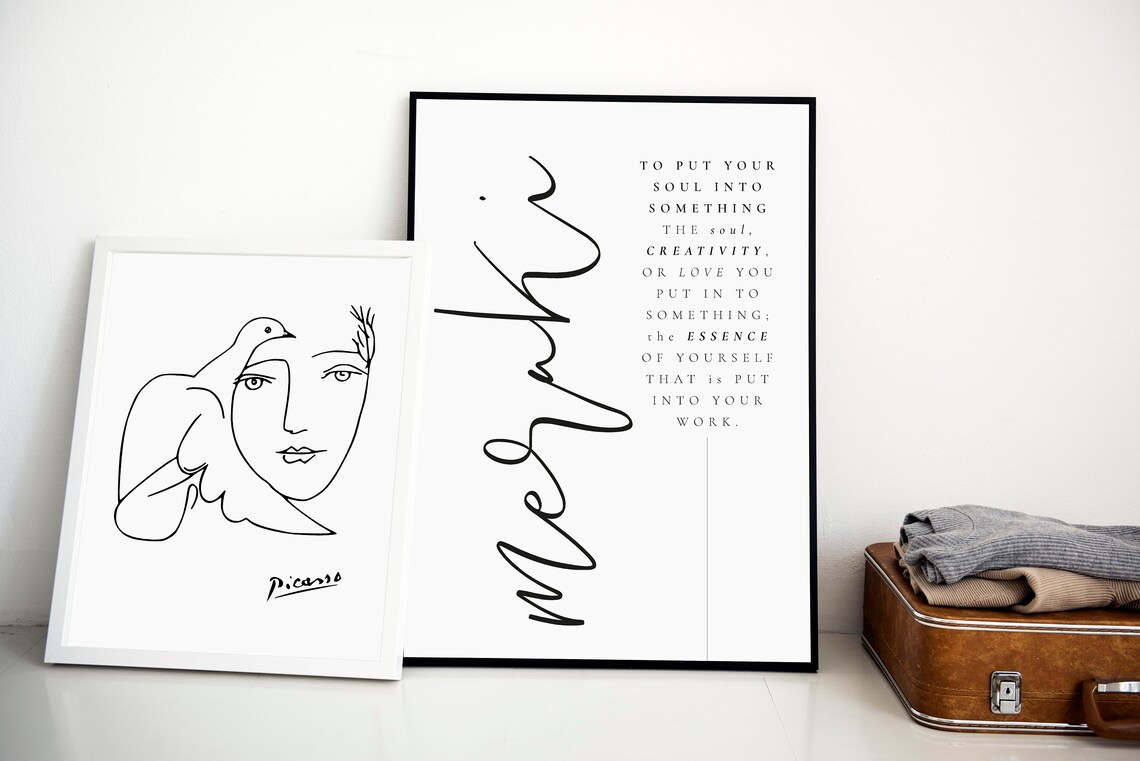 Meraki Definition Greek Inspirational Words Art Print - Image 2