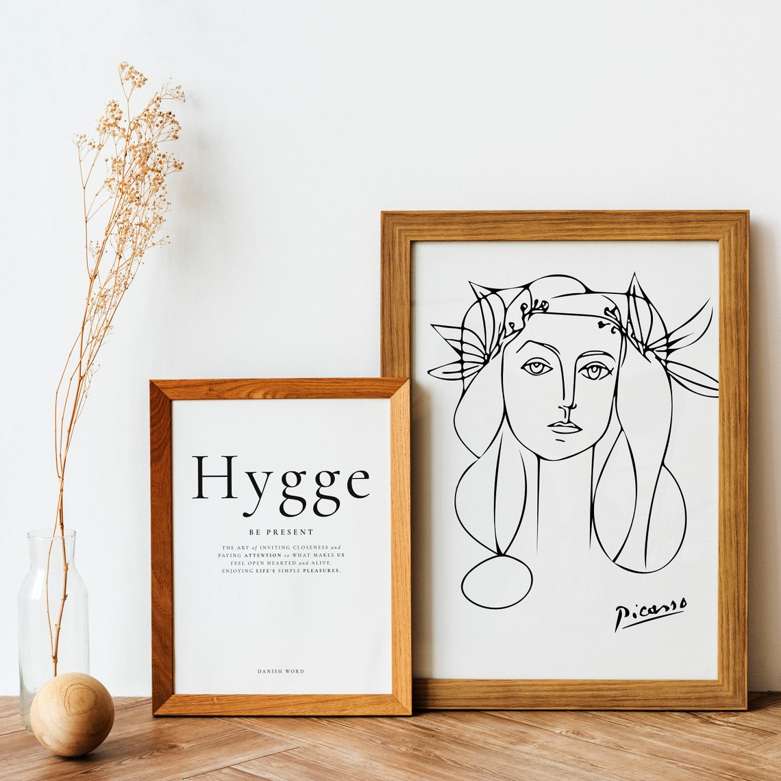 Hygge Definition Be Present Danish Word Cozy Scandi Wall Art Poster - Image 3