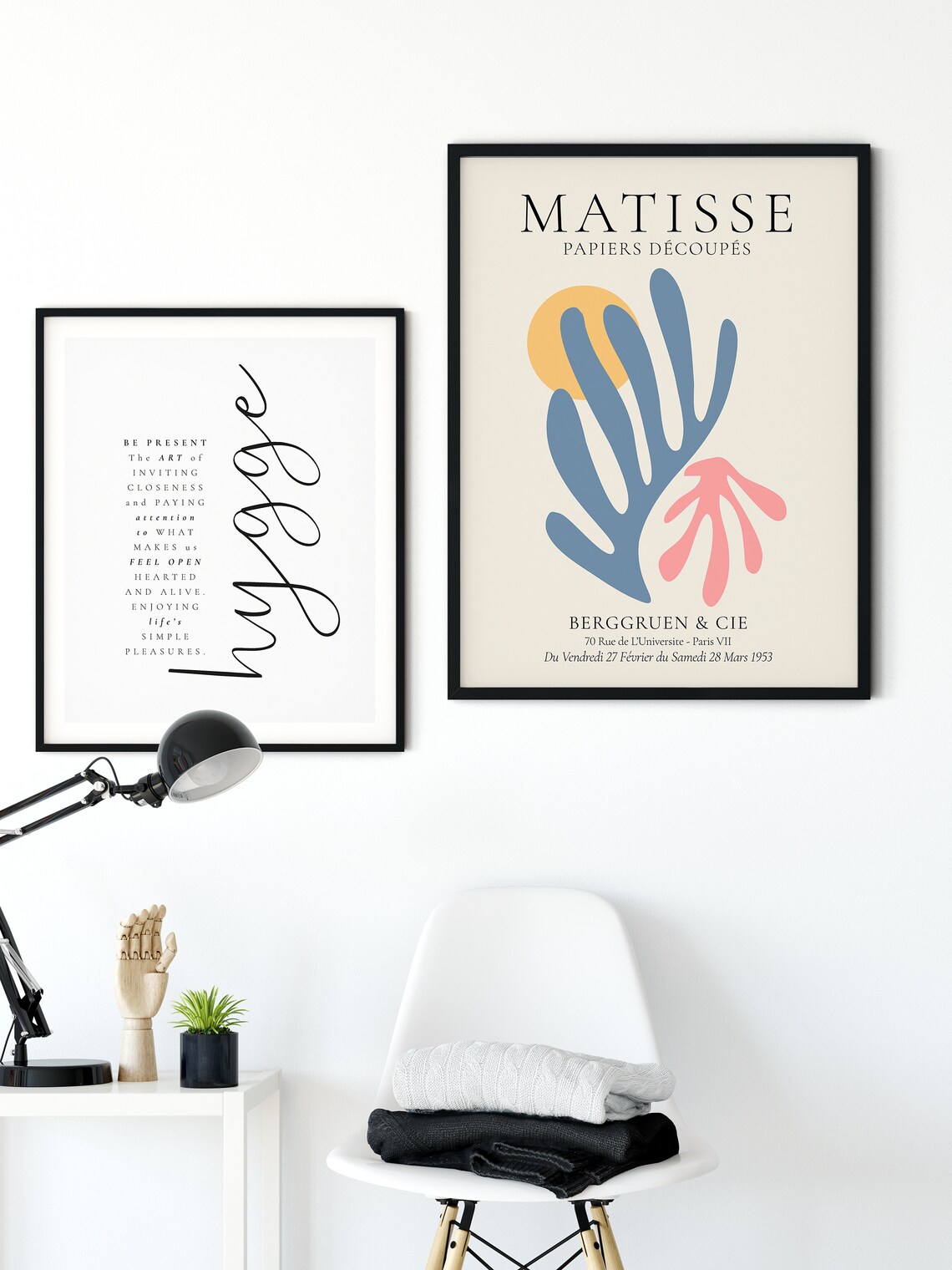 Henri Matisse Papiers Decoupes Exhibition Art Print Blue Coral 1953 Paris - Image 2