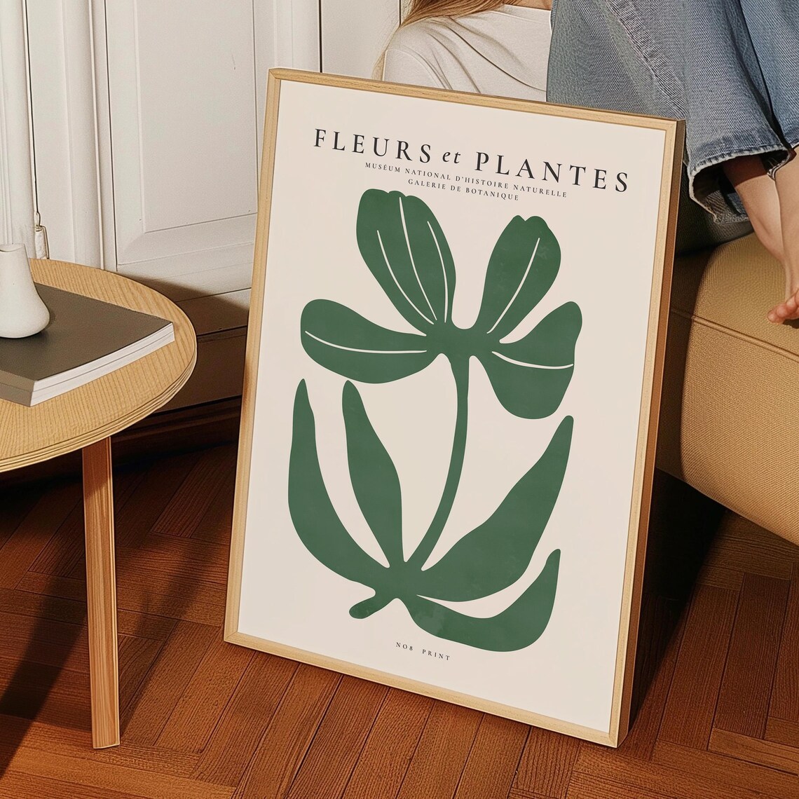 Fleurs et Plantes French Botanical Deep Green Leaves Wall Art Print - Image 5