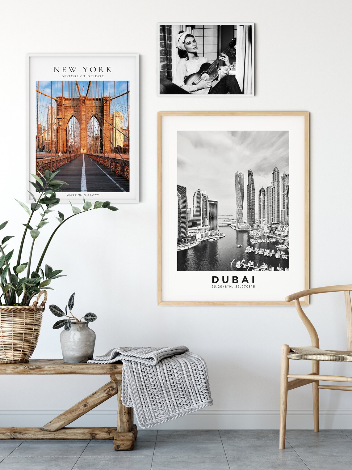 Dubai Skyline Travel Print Dubai Poster Trendy Travel Home Decor United Arab Emirates Travel Arabian Nights Uae Wall Art Gallery Poster - Image 5