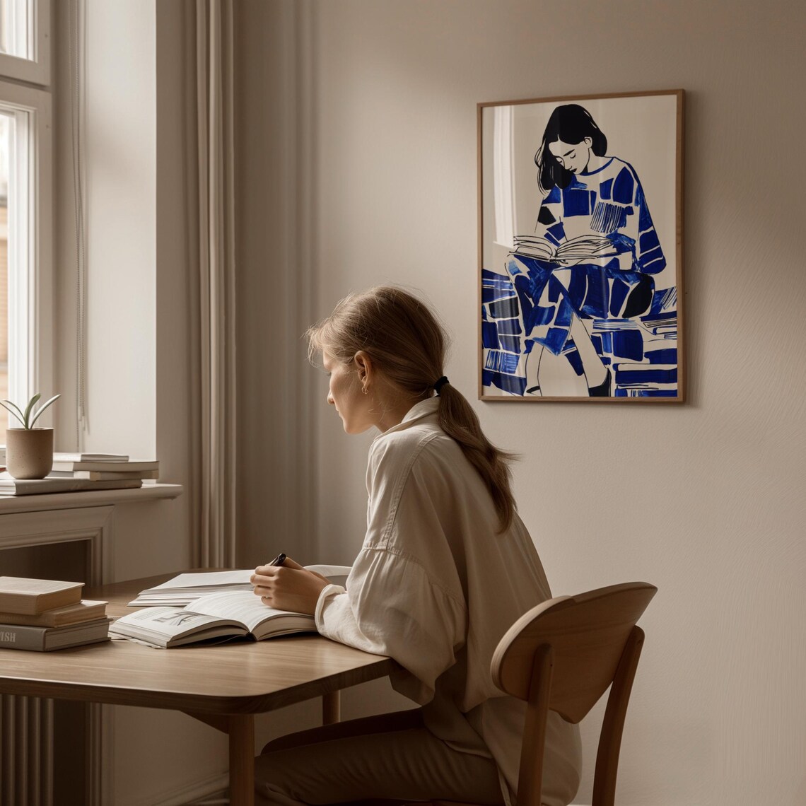 Woman Reading, Literary Gift for Book Lover - Image 2