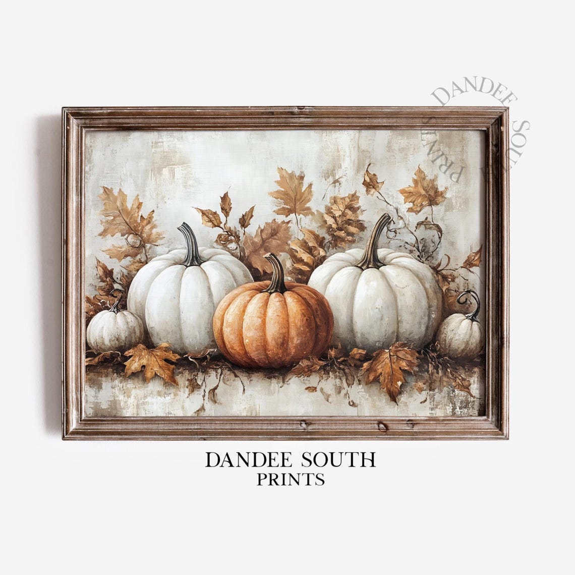 Rustic Fall Pumpkins Wall Art Autumn Thanksgiving Decor Vintage Farmhouse 563