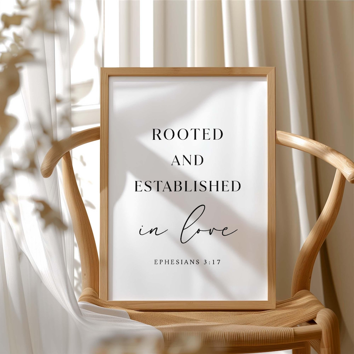 Rooted, Established in Love Ephesians 3:17 Art Print