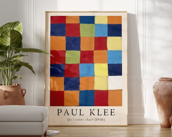 Paul Klee Qu 1 Color Chart 1930 Poster