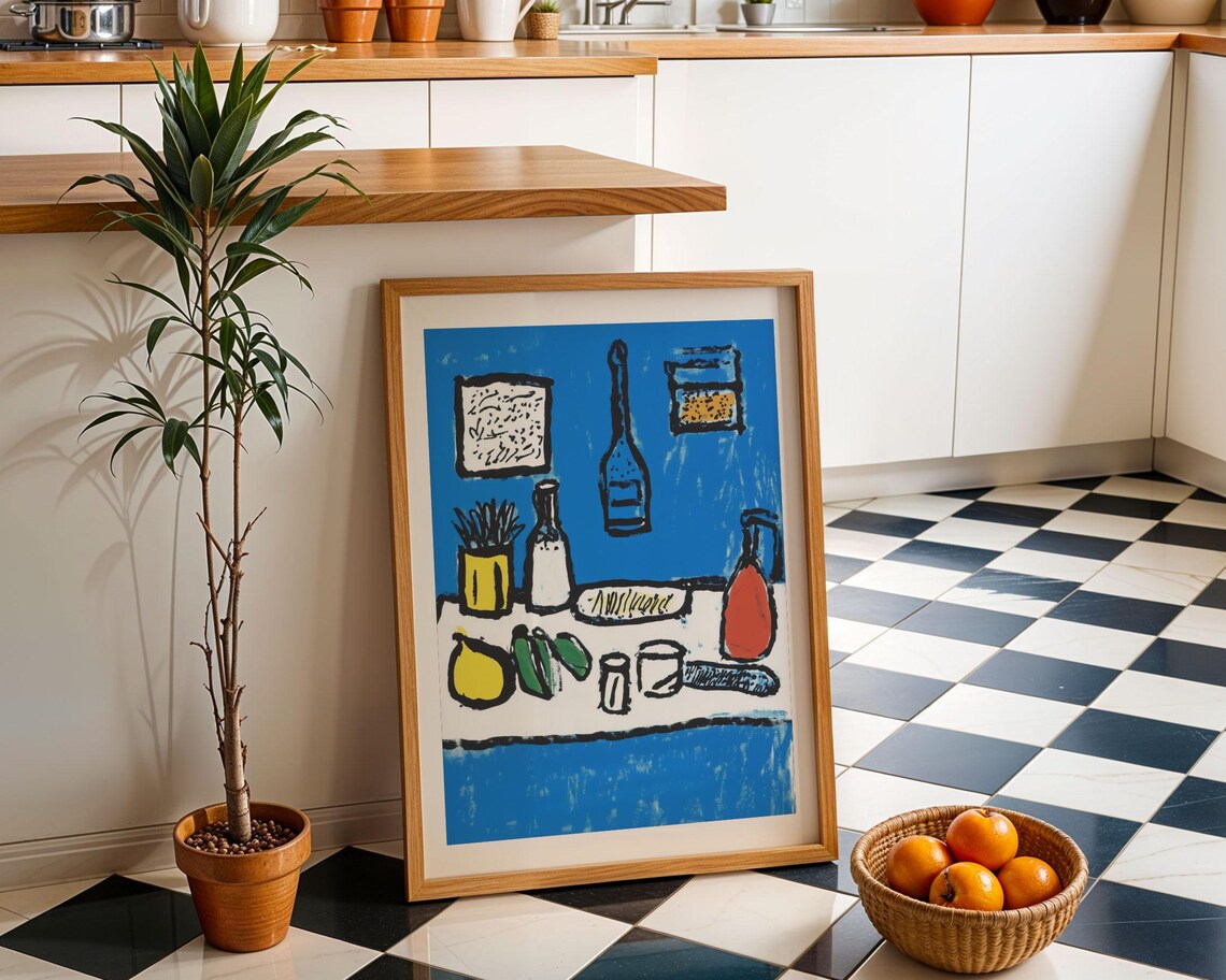 Retro Diner Italian Kitchen Wall Art Poster - Image 4