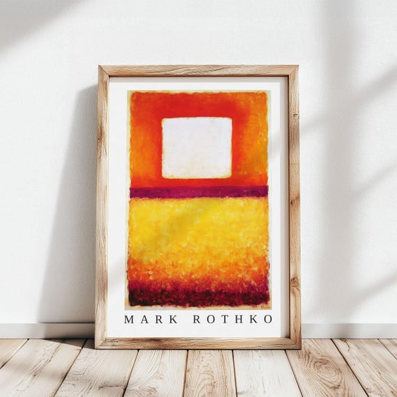 Mark Rothko Poster Abstract Expressionism Color Field Print Mark Rothko Print Modern Abstract Museum Poster Modern Wall Decor