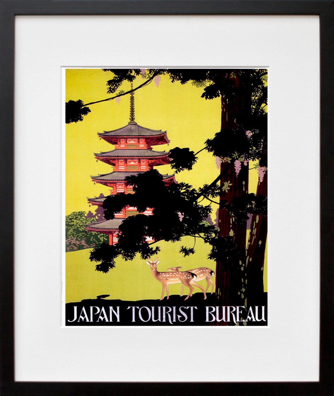 Japan Travel Poster, Japanese Wall Decor