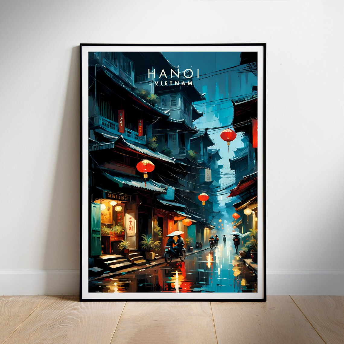 Hanoi Vietnam Travel Poster, Travel Poster - Image 2