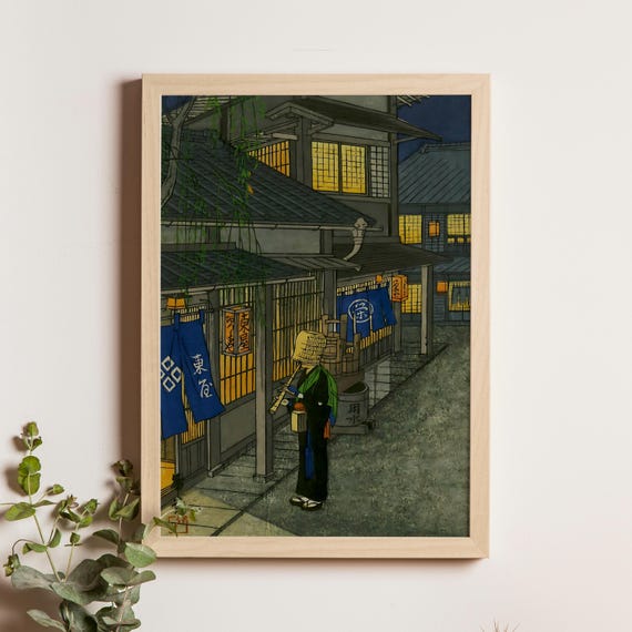 Zen Priest Of The Fuke Sect Nishimura Hodo 1930 Japanese Monk Portrait Print Buddhist Art Vintage Gicle Reproduction
