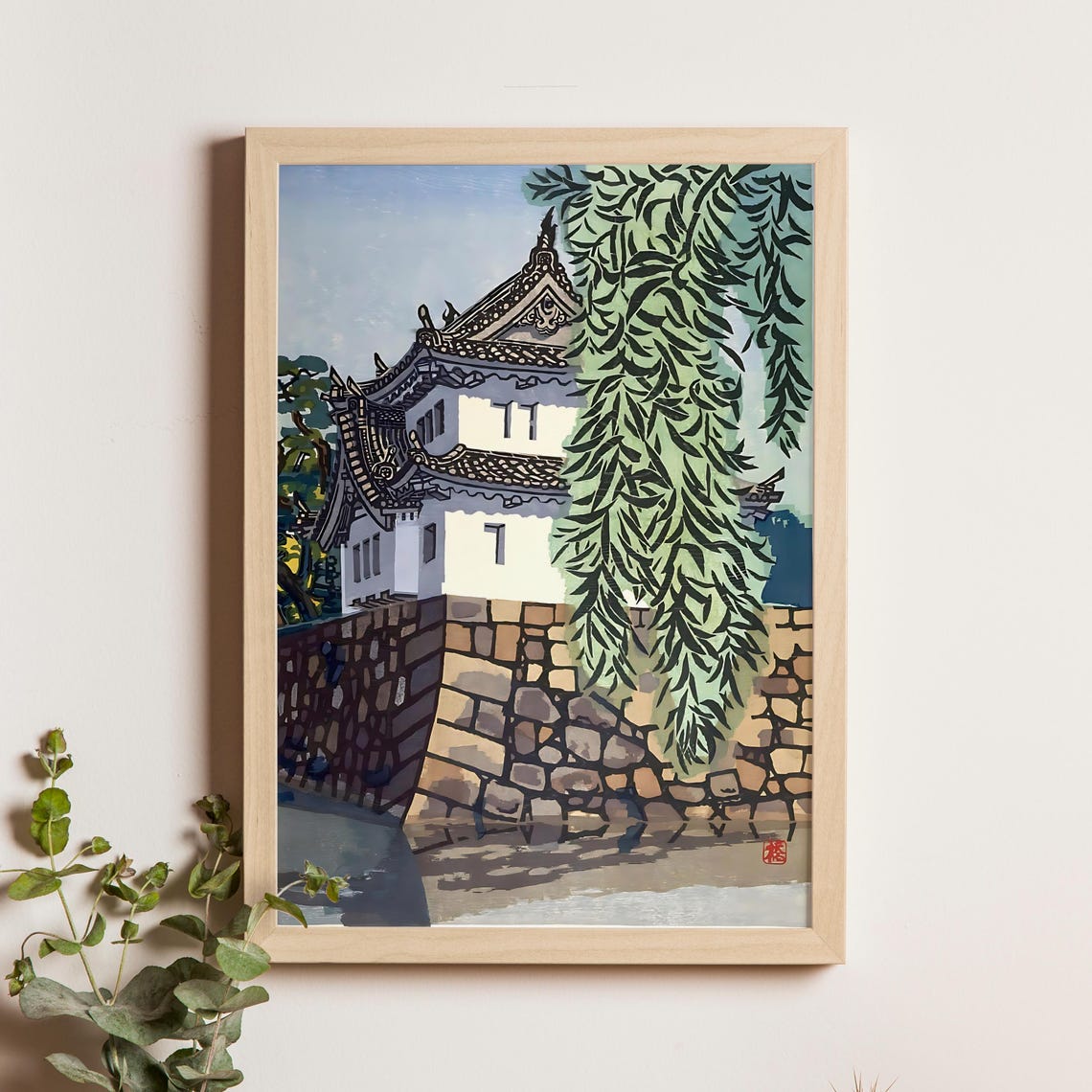 Hashimoto Okiie Chiyoda Castle In Summer Japanese Castle Poster