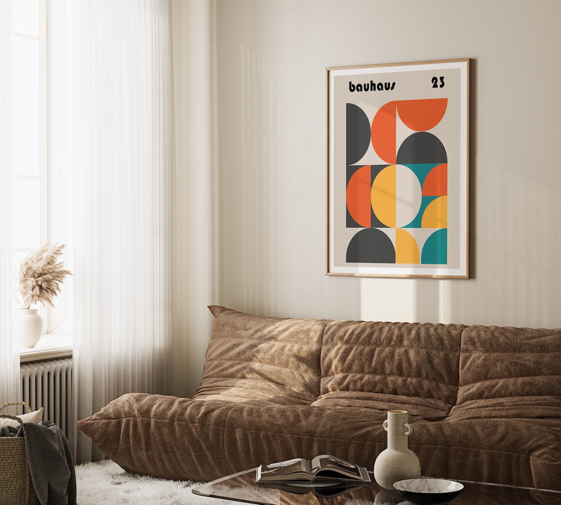Bauhaus Art Print, Modern Abstract Wall Art - Image 2