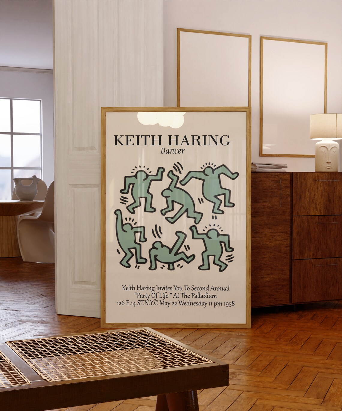 Keith Haring Dancer Figures Party Of Life Palladium Art Poster - Image 4