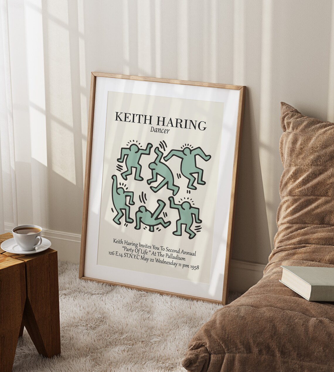 Keith Haring Dancer Figures Party Of Life Palladium Art Poster - Image 2