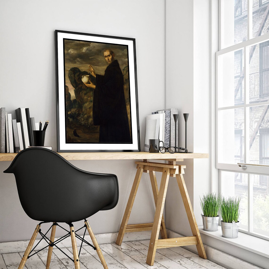Saint Benedict, Classic Painting Art Print - Image 3