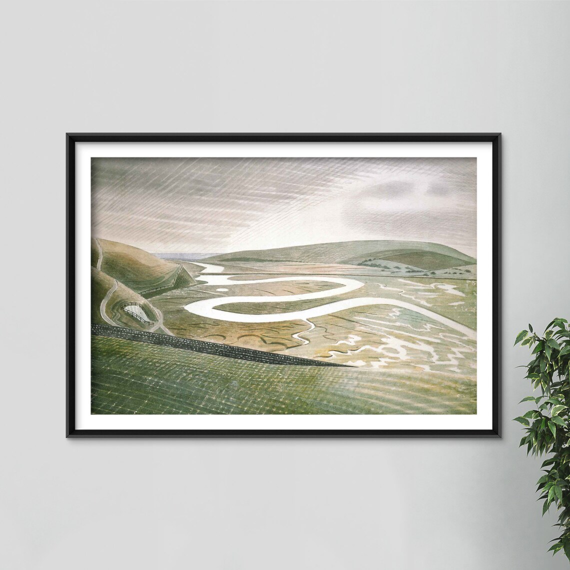Eric Ravilious Cuckmere Haven 1939 Classic Art Print