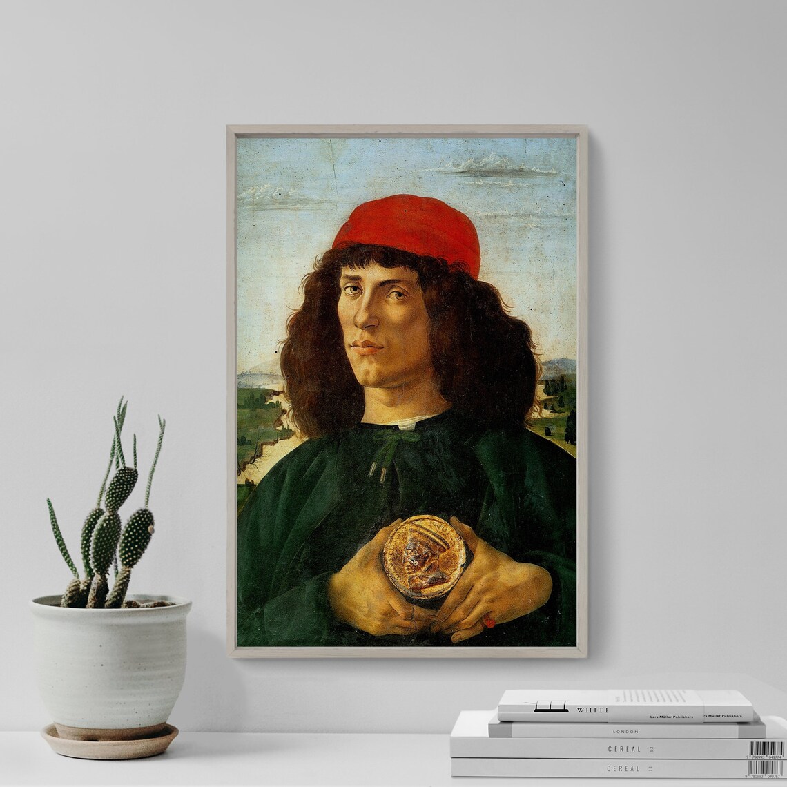 Botticelli Portrait Of A Man With a Medal Art Print