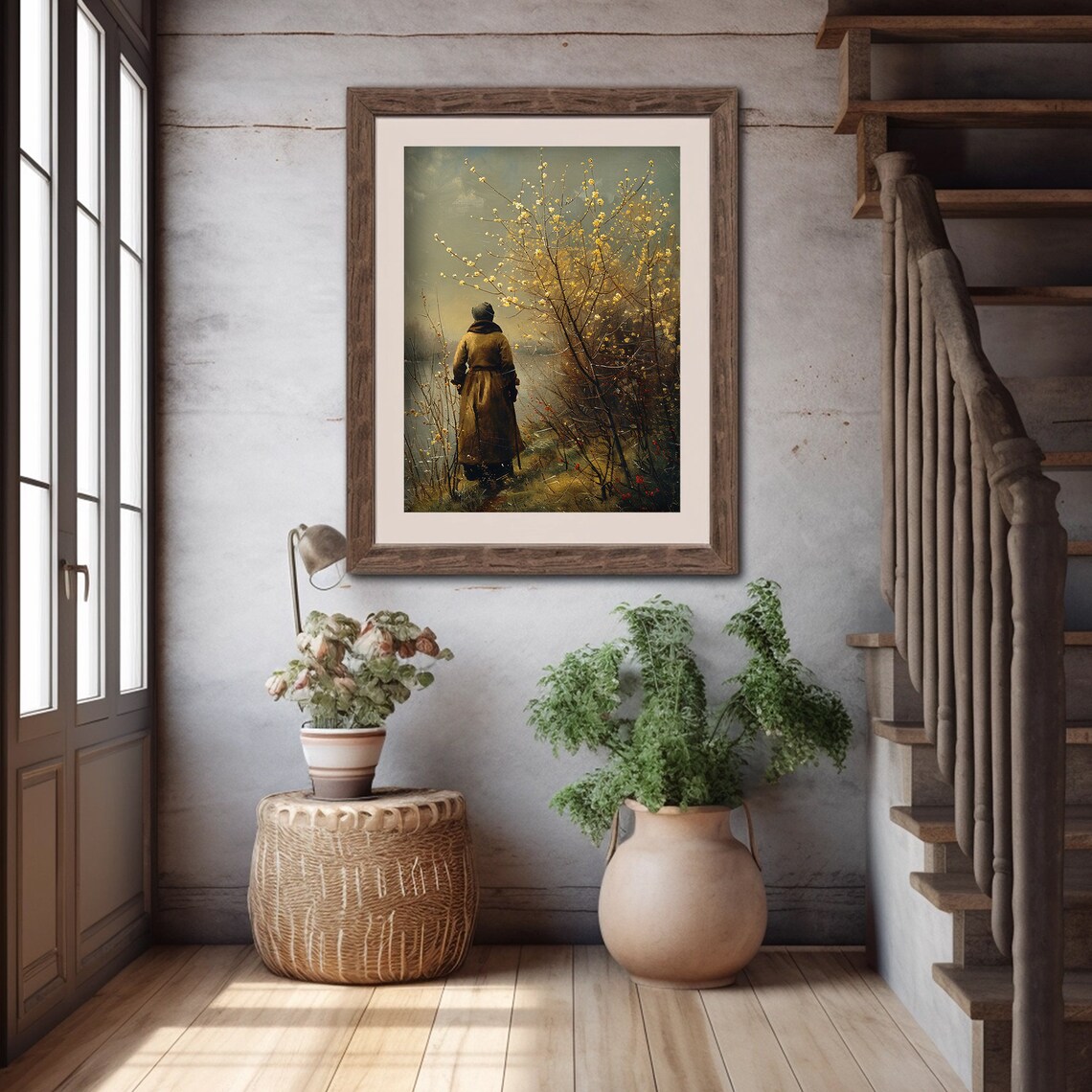 Spring Easter Tree Pussy Willow, Vintage Farmhouse - Image 5