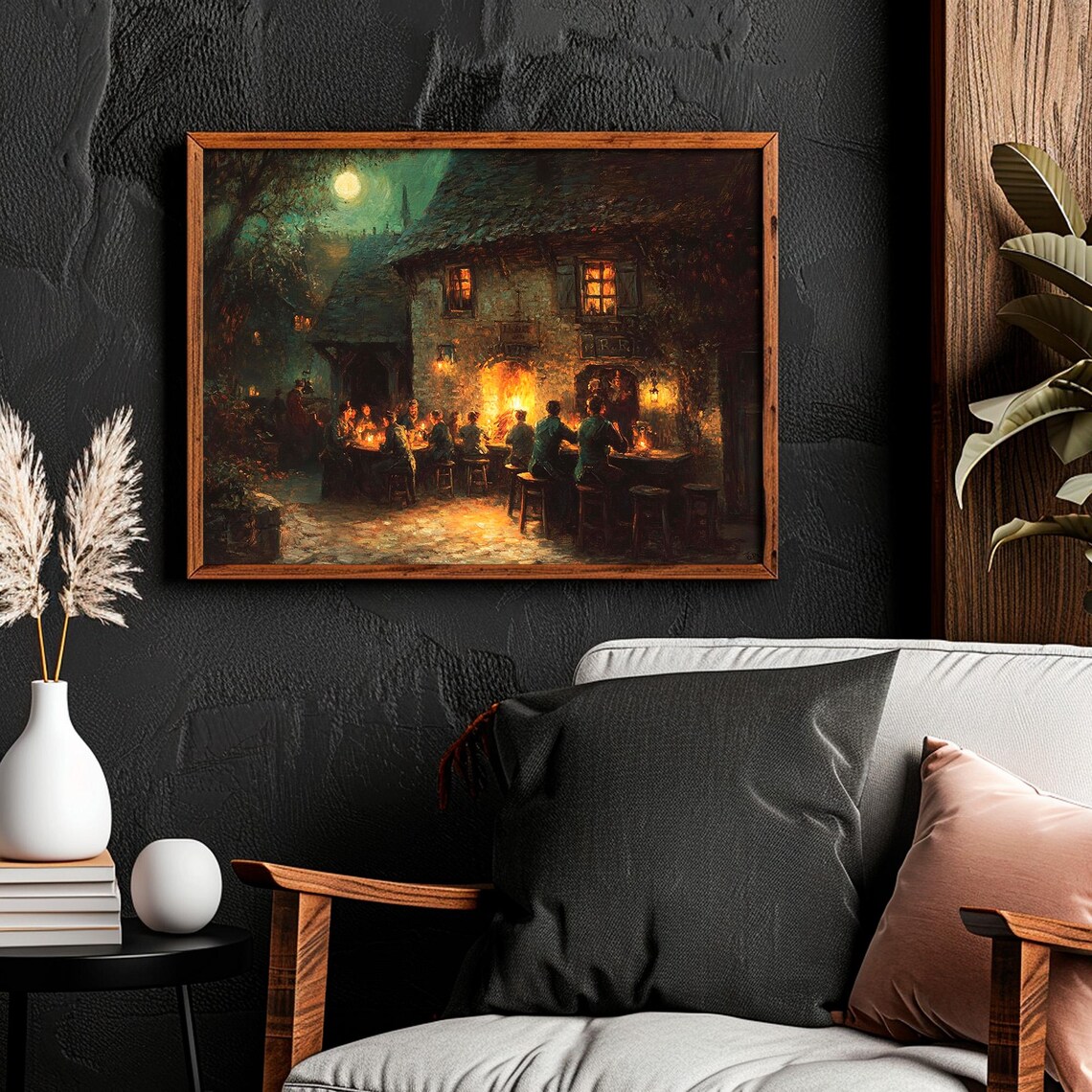 Dark Moody Irish Pub Vintage Ireland Art Print - Image 4