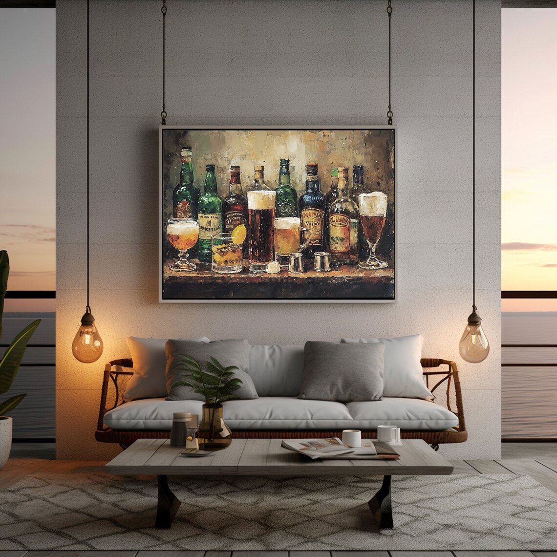 Dark Moody Irish Pub Art, St. Patricks Day Poster - Image 5